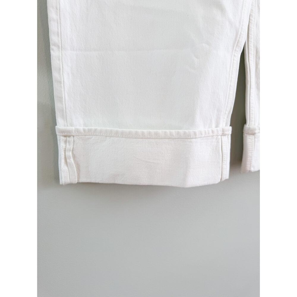 Madewell | NWT Low Slung Baggy Jeans Pure White Relaxed Fit | Sz 30 - Picture 3 of 11